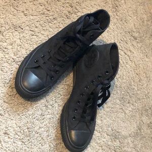 High top Black converse